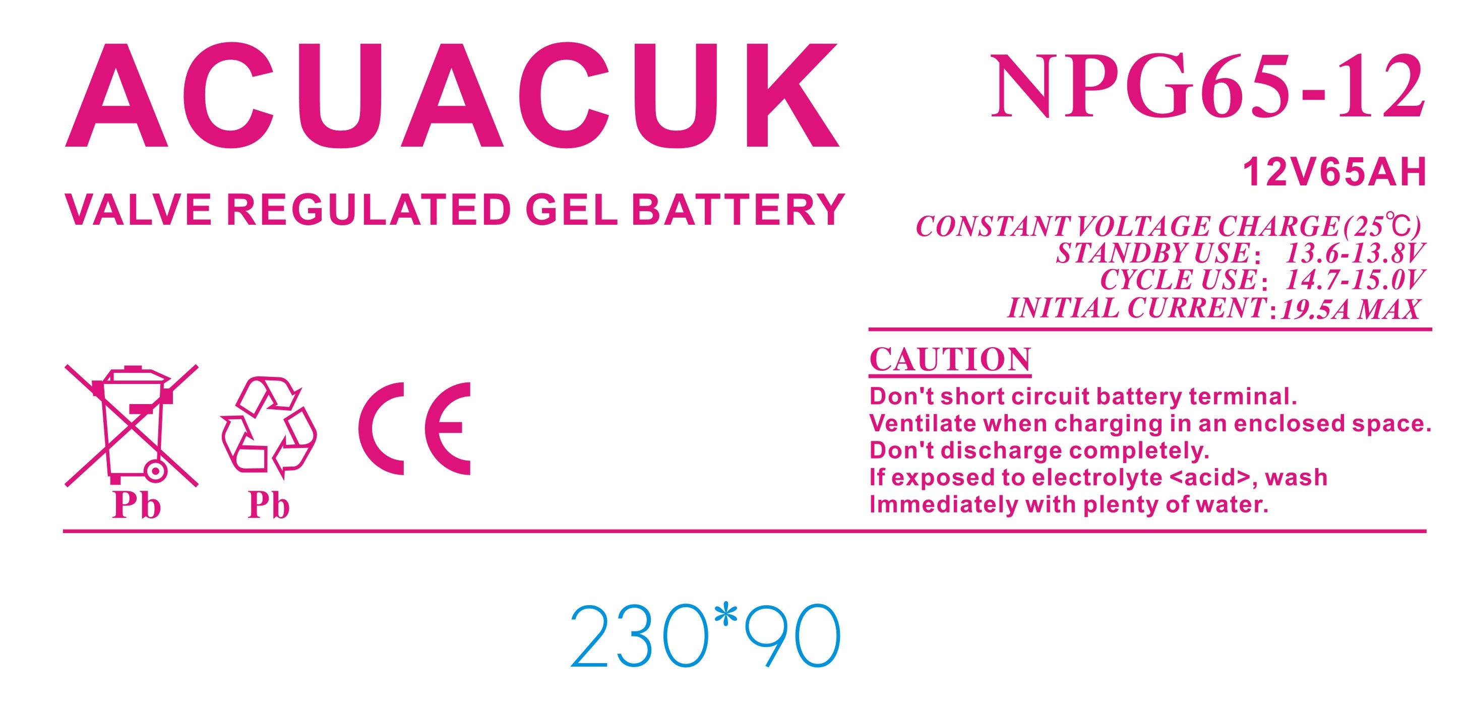 ACUACUK蓄电池|12V65AH, ACUACUK蓄电池|12V65AH,